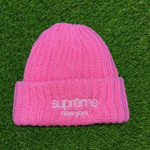 Supreme Bright Pink Knit Hat